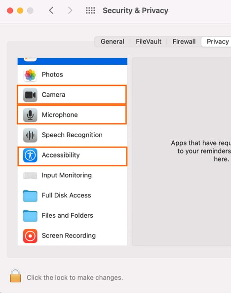 T1V app Set up settings